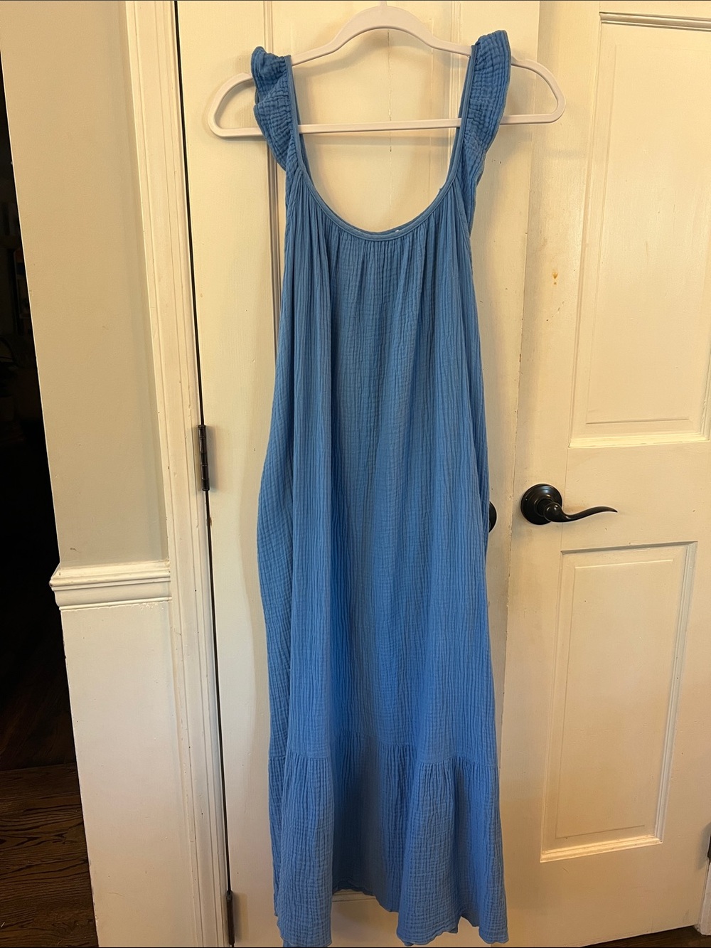 Blue Maxi Sundress - Lightweight Sleeveless Dress